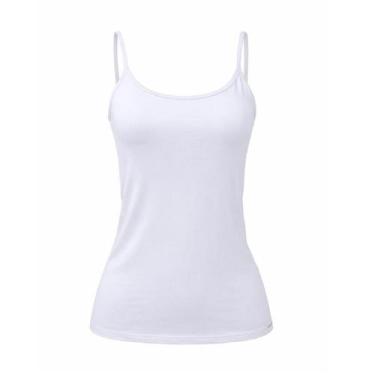 Imagem de Blusa Alcinha Básica Feminina Lunender 00017 Branca, Branco, P