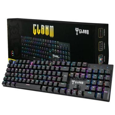 Imagem de Teclado Mecânico Clanm King 100% P/ Notebook e Pc Gamer Switch  Red Co
