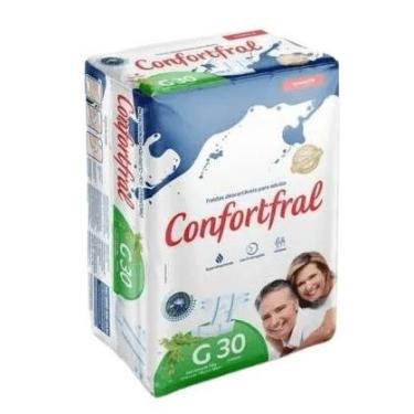 Imagem de Fralda Geriátrica Confortfral G - 30 Unidades para Idosos