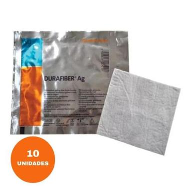 Imagem de Curativo antimicrobiano Durafiber AG 10 x 10cm - caixa c/10 - Smith & 
