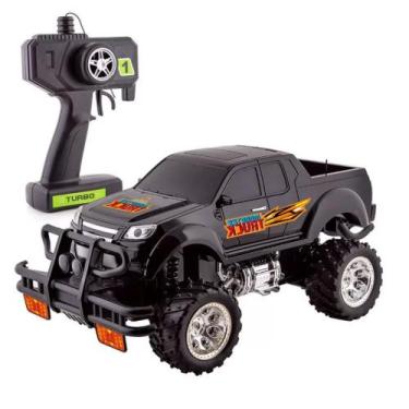 Imagem de Carrinho De Controle Remoto Pickup Monster Truck Preto - Polibrinq - 7