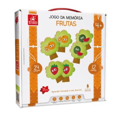 Imagem de Jogo da Memória Frutas 24 peças feito em Madeira - BRINCADEIRA DE CRIA