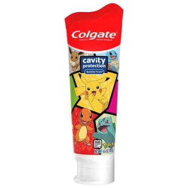 Imagem de Pasta de Dente Infantil Pokemon Colgate 130g - Sabor: Fruta Borbulhant