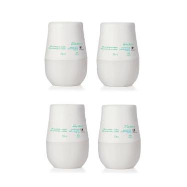 Imagem de Desodorante Antitranspirante Roll On Erva Doce 70 ml kit com 4 unidade