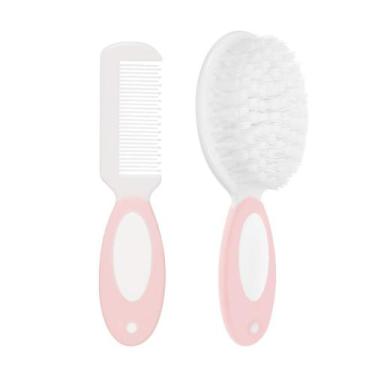 Imagem de Kit Escova e Pente para Bebê Buba com Cerdas Naturais - 12643 - no-bra