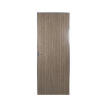Imagem de Kit Porta de Madeira Lisa 212x75cm com Batente de Alumínio 3,6cm Ecoma