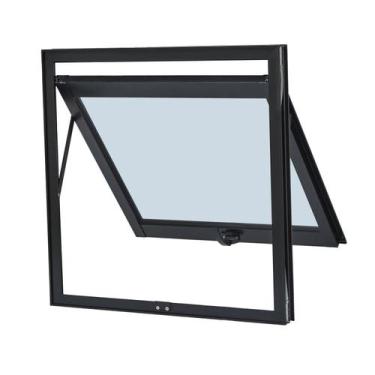Imagem de Janela de Alumínio Maxim-Ar 80x60cm sem Grade e Liso Ultra Ramassol Pr
