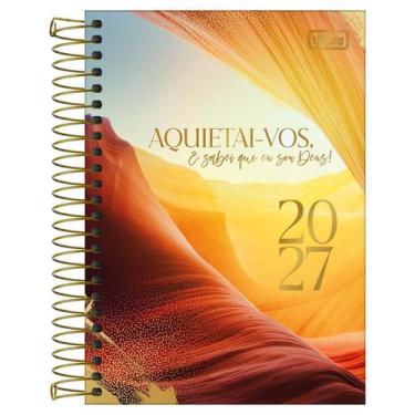 Imagem de Agenda Devocional 2027 M6 Louvor 208 folhas Tilibra Cor:Amarelo, Amare