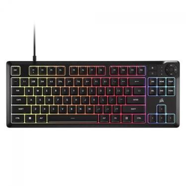 Imagem de Teclado Gamer Corsair K55 Core TKL, Membrana, RGB, ANSI, USB, Preto, C