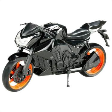 Imagem de Moto Motorcycle Naked PRETO Roma Brinquedos Ref. 0901