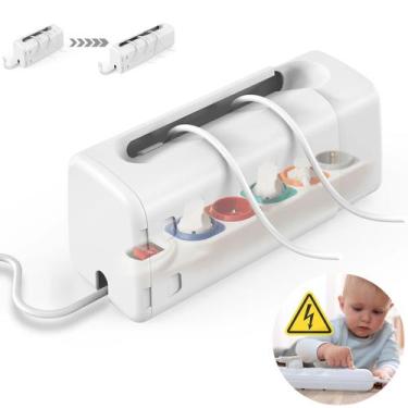 Imagem de Capa Power Strip Babylush ajustável para segurança para bebês