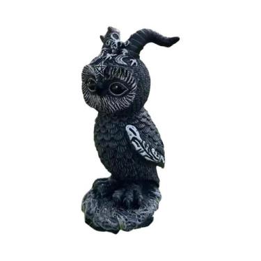 Imagem de Ornamento De Resina Gato Mágico De Halloween, Escultura De Animal Para