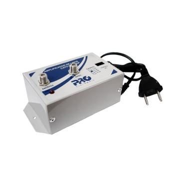Imagem de Amplificador de Linha Proeletronic PQAL-2500 com Ganho 25 Db VHF-UHF Bivolt