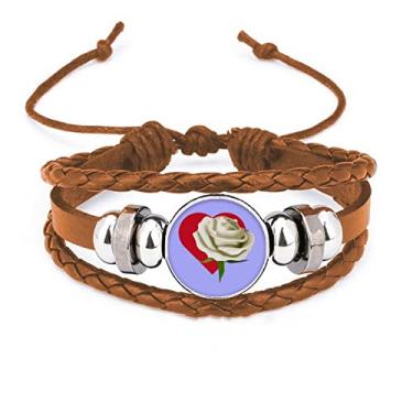 Imagem de un brand Pulseira de couro branca clássica para o Dia dos Namorados