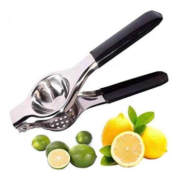 Imagem de Espremedor manual de limão laranja cítrico espremedor manual de limão fatiador de abacate (preto)