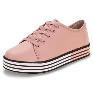 Imagem de Tênis Infantil Molekinha Flatform Napa Rosa - 27