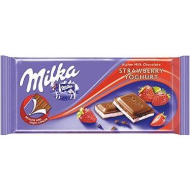 Imagem de Chocolate Milka Morango Com Yoghurt 100G