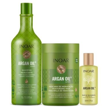 Imagem de Kit Inoar Argan Oil Shampoo + Máscara + Óleo 60ml