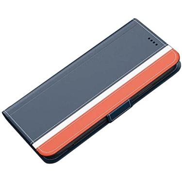 Imagem de KKFAUS Capa de telefone com fivela magnética, para Apple iPhone 12 Pro Max (2020) 6,7 polegadas imitação de couro folio flip stand case carteira [porta-cartão] (cor: azul)