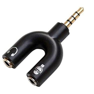 Imagem de Adaptador Macho 15cm Conexao P3 X 2 BR Cabo