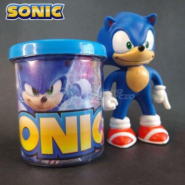 Imagem de Kit Boneco Colecion. Sonic Azul Sega 15Cm + Caneca
