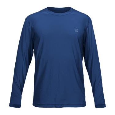 Imagem de Camiseta Active Fresh ML - Masculino - GG - Azul Marinho