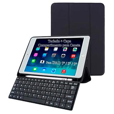 Imagem de Case Teclado Para Tablet ipad 9 Comp Apple Pencil Black - Alamo