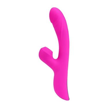 Imagem de Vibrador Com Sucção Clitóris Estimulador Feminino Ponto G de Aquecimento Massageador Sexual 10 Velocidades Zatla (Rosa)