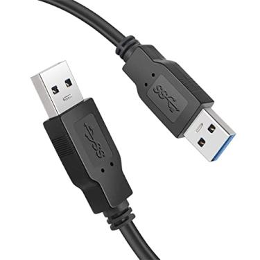 Imagem de Cabo USB macho para macho de 3 metros, cabo USB para USB 3.0, macho para macho para macho para transferência de dados, caixas de disco rígido, impressoras, modems, câmeras, refrigerador de laptop