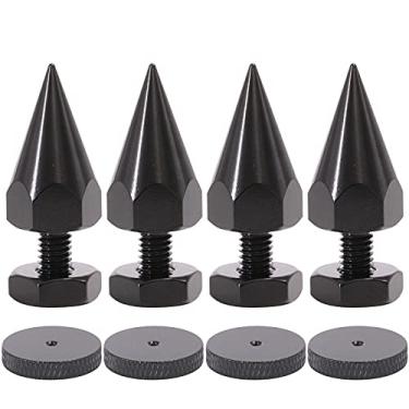 Imagem de 40 mm M6 Ferro Alto-falante Isolamento Spike AMP Estúdio Monitor Suporte Pés Cone 40 mm HiFi DIY