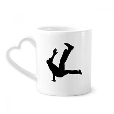 Imagem de Caneca de cerâmica Jumping Dancer Sports Hip Hop caneca café copo de coração de vidro