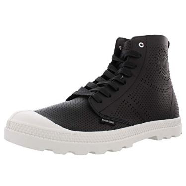Imagem de Palladium Bota feminina Pampa Mid LP perfurada, preta, 40 M EUA, Preto, 10