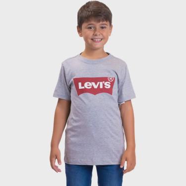 Imagem de Camiseta Levis Infantil Masculina Batwing Cinza (LK0010303)