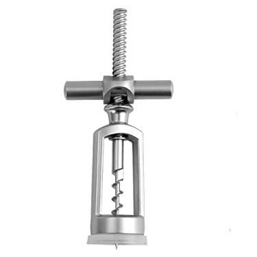 Imagem de Saca-rolhas vintage de metal abridor de garrafas de vinho com rotação criativa, bronze