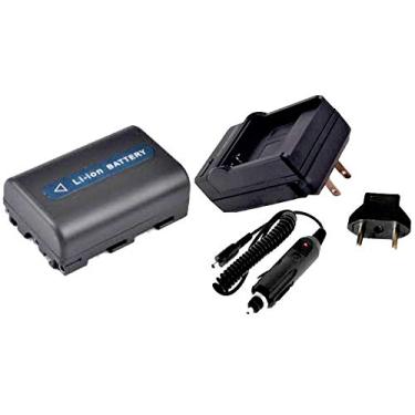Imagem de Kit Bateria + Carregador NP-FM50 para câmera digital e filmadora Sony compatível com FM30, FM51, QM50, QM51, FM70, FM90, QM71D, QM91D
