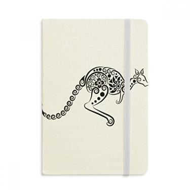 Imagem de Caderno com ilustração de esqueleto Canguru sabor Austrália, capa dura para diário clássico A5