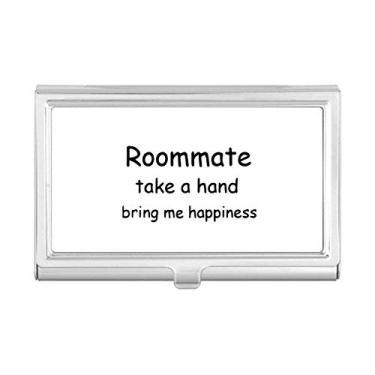 Imagem de Porta-cartões de visita Roommate Take A Hand Bring Me Happiness