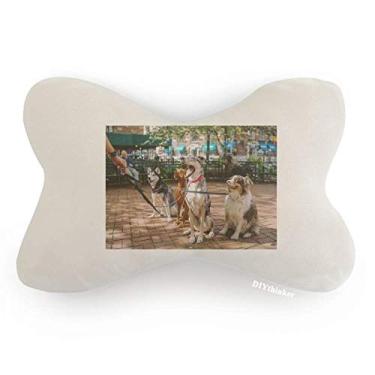 Imagem de DIYthinker Almofada para decoração de pescoço com imagem de animal de estimação, decoração de carro, almofada para apoio de cabeça