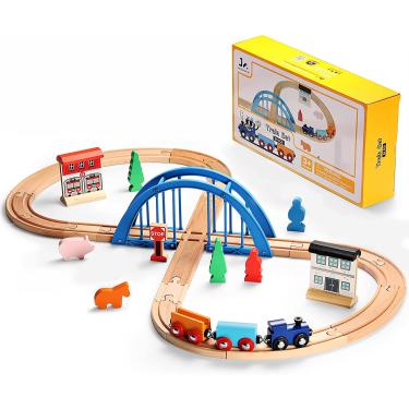 High Speed Railway Trem Elétrico Trilhos para Crianças, Montar Faixas DIY,  Kids' Locomotive Tracks Set