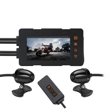 Imagem de XRC TECH Câmera Dash Cam de motocicleta 4K, lente dupla 2K + 1080p, gravação de bicicleta esportiva DVR gravação em loop Wi-Fi, GPS, G-sensor, pressão de ar, altitude, visão noturna