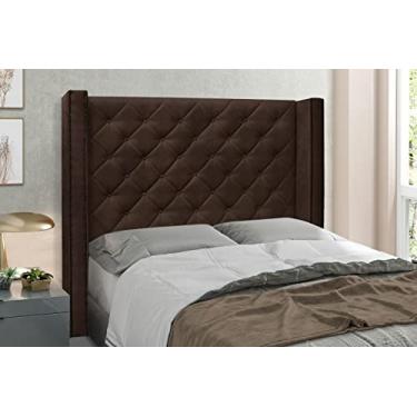 Imagem de Cabeceira Para Cama Box King Size Casal Quarto Estofada 1,95 M - Vicenza (Suede café)