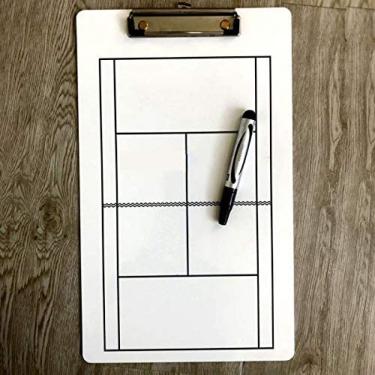 Imagem de Placa De Treinamento De Tênis, Placa Tática De Treinadores, Prancheta De Estratégia Tática, Placa De Estratégia De Treinamento, Placa Tática De Treinador De Tênis Placa De Sinalização De Quadra De