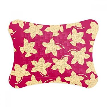 Imagem de Moldura de quebra-cabeça com estampa abstrata China Glory Leaf Decoração de imagem Enfeite de jogo de quebra-cabeça