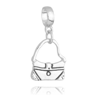 Imagem de Pingente Berloque Bolsa Pandora Banhado a Prata 925