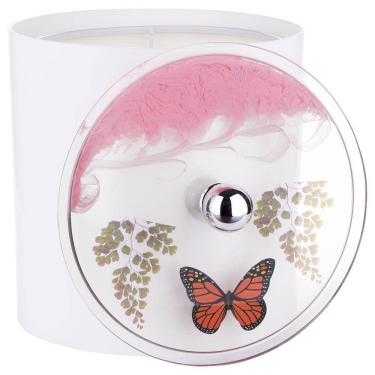 Imagem de Lixeira Decorada Rosa Com Borboleta 20 X 20cm