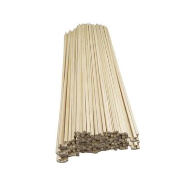 Imagem de Generic Varas de madeira inacabadas, tiras de madeira dura, tiras multiuso de passador, artesanato de madeira, varas para marcos de navio, decoração de casa, 150 mm x 4 mm x 4 mm