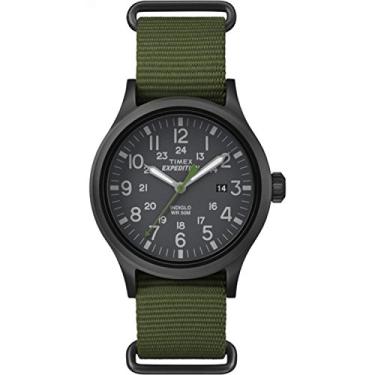 Imagem de Relógio masculino Timex Expedition Scout 40, Green Slip-Thru, Mens Standard