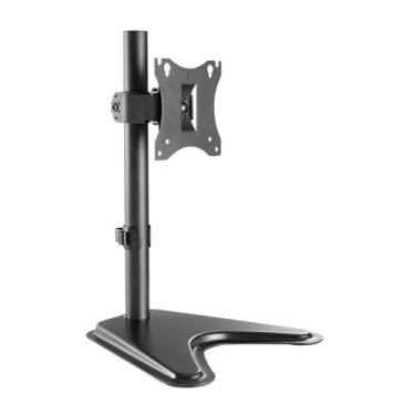 Imagem de SUPORTE PARA MONITOR - ES-10 - EM AÇO PARA 1 MONITOR - ATÉ 27" - FIXO - COM BASE TRIANGULAR - PRETO - EVOLUT