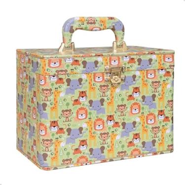 Imagem de Pirlim Foto, Maleta Box 10x15 600 fotos 6 Álbuns Fotográficos SAFARI VERDE Bebê Bichinhos Bebe