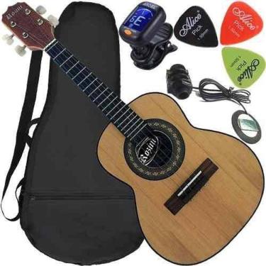 Imagem de Kit Cavaco Eletroacústico Canhoto Estudante Rc10 Rozini
